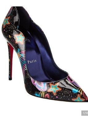 Christian Louboutin Hot chick star light patent heels